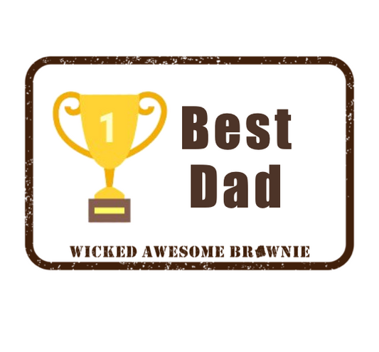 Label Best Dad Trophy